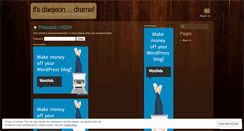 Desktop Screenshot of itsdaejeondrama.wordpress.com