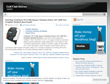 Tablet Screenshot of golfclubdriversforsale.wordpress.com