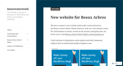 Desktop Screenshot of botanicalartstalk.wordpress.com
