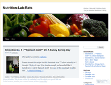 Tablet Screenshot of nutritionlabrats.wordpress.com