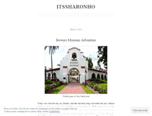 Tablet Screenshot of itssharonho.wordpress.com