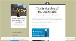 Desktop Screenshot of mlcandelario.wordpress.com