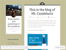 Tablet Screenshot of mlcandelario.wordpress.com