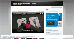 Desktop Screenshot of michaeljacksonimpersonator.wordpress.com