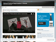 Tablet Screenshot of michaeljacksonimpersonator.wordpress.com