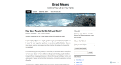 Desktop Screenshot of bradmears.wordpress.com