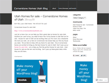 Tablet Screenshot of cornerstonehomesutah.wordpress.com