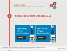 Tablet Screenshot of muzikamagika.wordpress.com