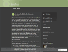 Tablet Screenshot of linuxblazon.wordpress.com