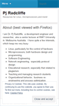 Mobile Screenshot of pjradcliffe.wordpress.com