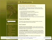 Tablet Screenshot of pjradcliffe.wordpress.com