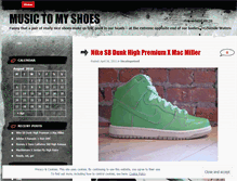 Tablet Screenshot of musictomyshoes.wordpress.com