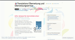 Desktop Screenshot of fachuebersetzung.wordpress.com