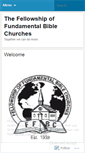 Mobile Screenshot of fellowshipoffundamentalbiblechurches.wordpress.com