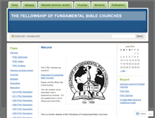 Tablet Screenshot of fellowshipoffundamentalbiblechurches.wordpress.com
