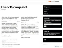 Tablet Screenshot of direrctscoopenglish.wordpress.com