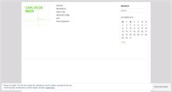 Desktop Screenshot of carlosdemeersanchez.wordpress.com