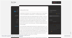 Desktop Screenshot of myglue.wordpress.com