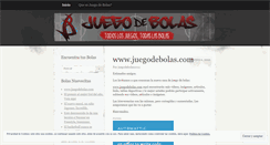 Desktop Screenshot of juegodebolas.wordpress.com