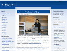 Tablet Screenshot of displayguru.wordpress.com