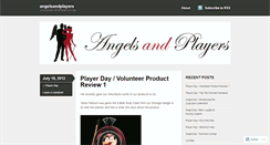 Desktop Screenshot of angelsandplayers.wordpress.com