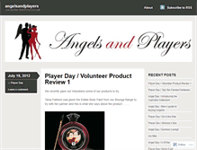 Tablet Screenshot of angelsandplayers.wordpress.com