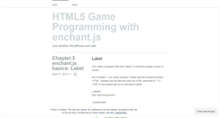 Desktop Screenshot of html5game.wordpress.com