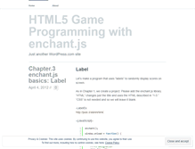 Tablet Screenshot of html5game.wordpress.com