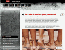 Tablet Screenshot of hateballtattooclub.wordpress.com