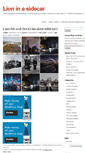 Mobile Screenshot of lioninasidecar.wordpress.com
