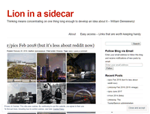 Tablet Screenshot of lioninasidecar.wordpress.com
