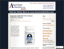 Tablet Screenshot of americannutrition.wordpress.com