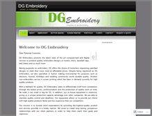 Tablet Screenshot of dgembroidery.wordpress.com