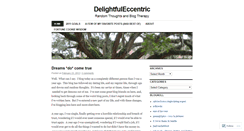 Desktop Screenshot of delightfuleccentric.wordpress.com