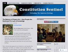 Tablet Screenshot of constitutionsentinel.wordpress.com