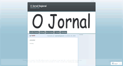 Desktop Screenshot of ojornalregional.wordpress.com