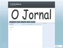 Tablet Screenshot of ojornalregional.wordpress.com