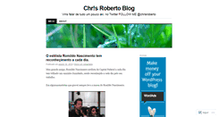 Desktop Screenshot of chriisroberto.wordpress.com