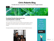 Tablet Screenshot of chriisroberto.wordpress.com