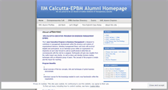 Desktop Screenshot of iimcalumni.wordpress.com