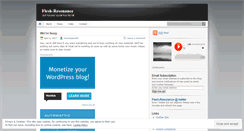 Desktop Screenshot of fleshres.wordpress.com