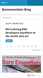 Mobile Screenshot of bareessentials1comph.wordpress.com