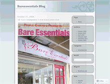 Tablet Screenshot of bareessentials1comph.wordpress.com