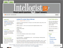 Tablet Screenshot of intellogist.wordpress.com
