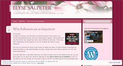 Desktop Screenshot of elysesalpeter.wordpress.com