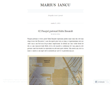 Tablet Screenshot of mariusiancu.wordpress.com