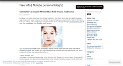 Desktop Screenshot of nufebe.wordpress.com
