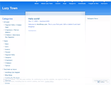 Tablet Screenshot of lazytown2009fr.wordpress.com
