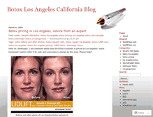 Tablet Screenshot of botoxlacalifornia.wordpress.com