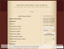 Tablet Screenshot of pennyskitchen.wordpress.com